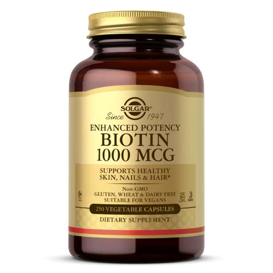 Solgar Biotin 1000 Mcg 250 Veg Capsules
