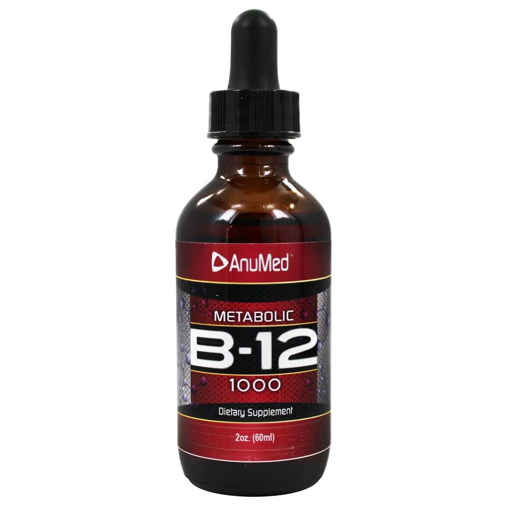 AnuMed - Metabolic B12 Liquid Drops 1000 mcg. - 2 fl. oz.