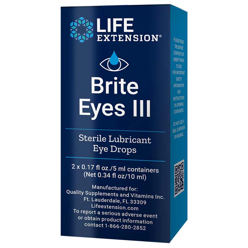 Life Extension Brite Eyes III Lubricant Eye Drops 2 Vial(s)