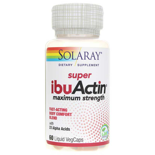 Solaray Super IbuActin, Maximum Strength Formula 60 Veg Capsules