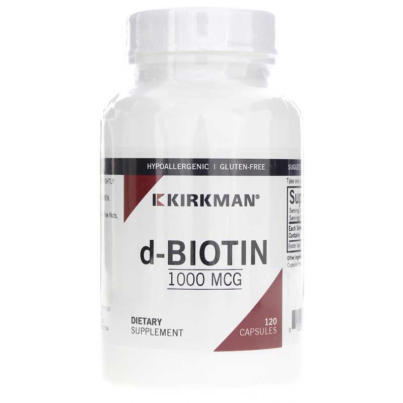 Kirkman d-Biotin 1,000 Mcg 120 Capsules