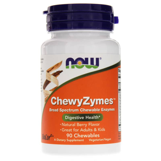 NOW Foods ChewyZymes Berry Flavor 90 Chewables