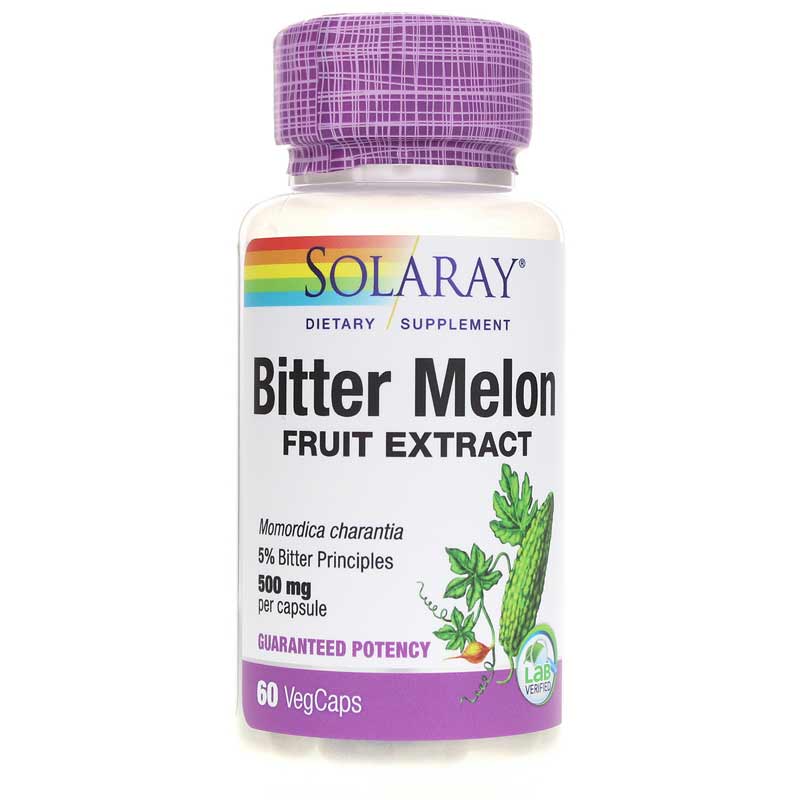 Solaray Bitter Melon Fruit Extract 500 Mg 5% 60 Veg Capsules