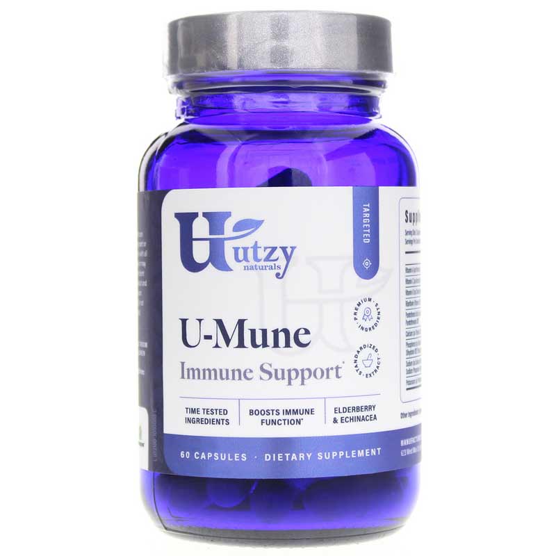 Utzy Naturals u-Mune Immune System Support 60 Capsules