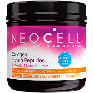 Collagen Protein Peptides Powder - Supports Hair, Skin, Nails & Joints - Mandarin Orange (20 Servings)