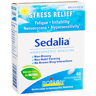 Sedalia Stress Relief - Homeopathic Medicine for Fatigue, Irritability, Nervousness (60 Tablets)