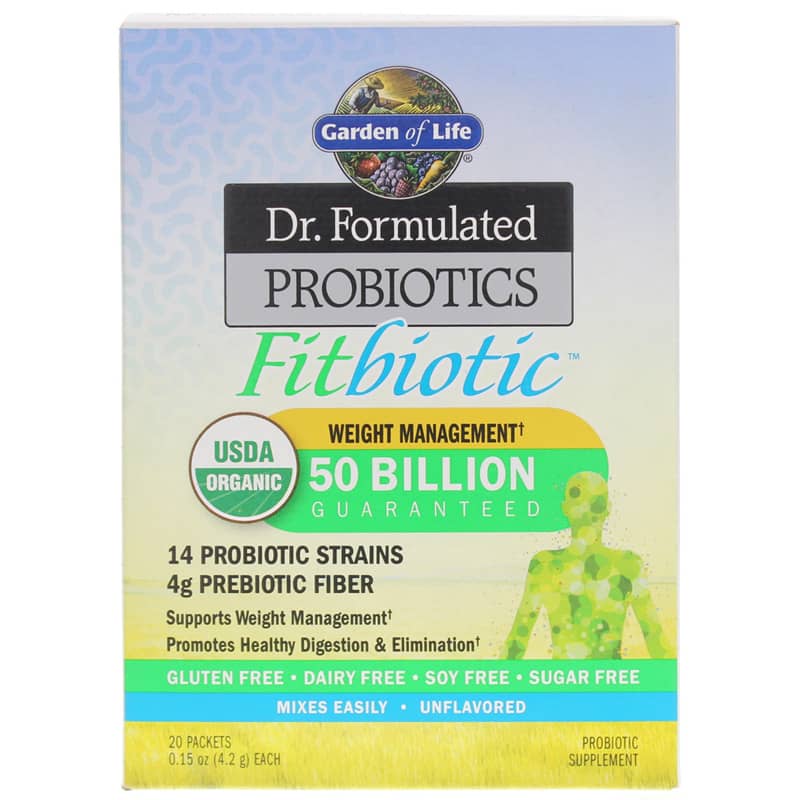 Garden of Life Dr. Formulated Probiotics Fitbiotic 20 Packets