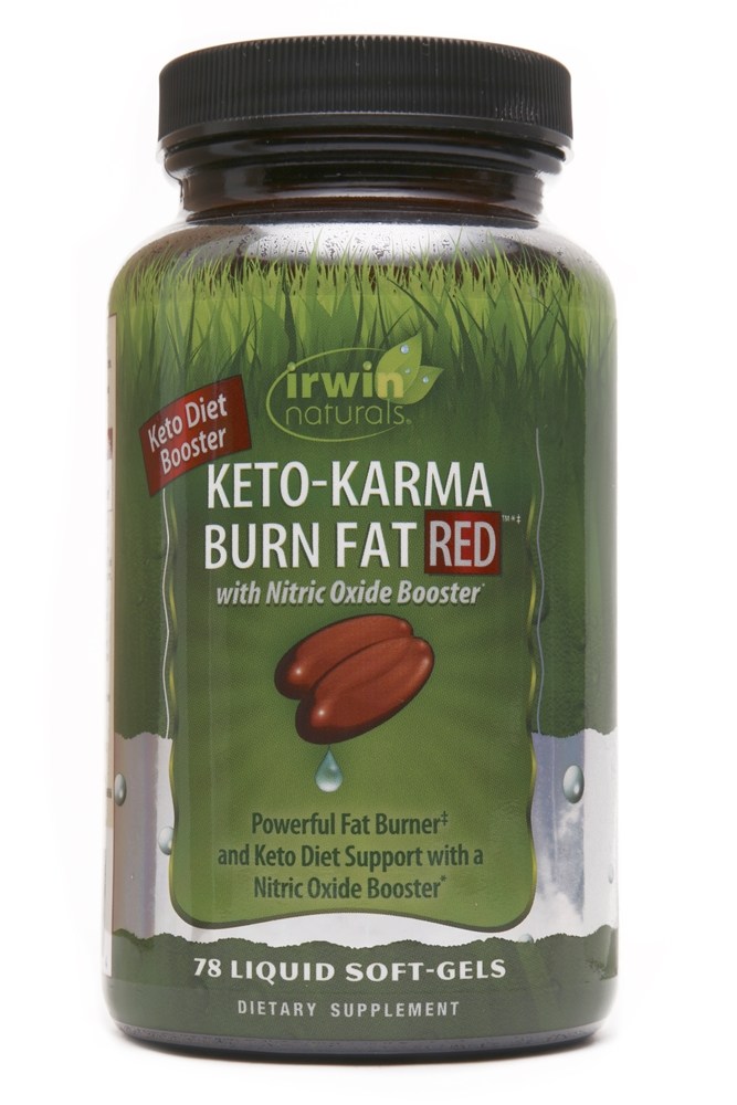 Irwin Naturals - Keto-Karma Burn Fat Red with Nitric Oxide Booster - 78 Liquid Softgels