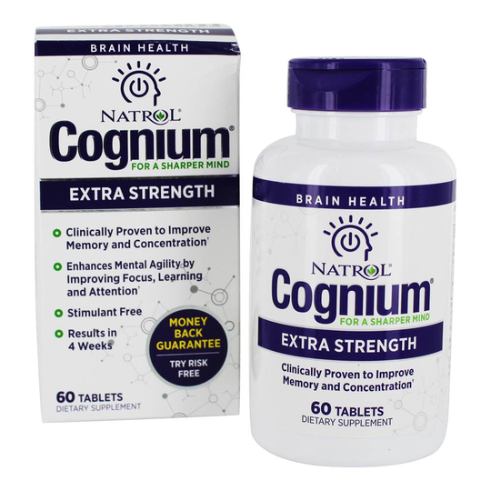 Natrol - Cognium Extra Strength Memory & Concentration Support - 60 Tablets