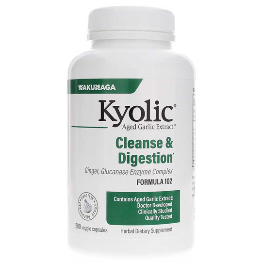 Kyolic Formula 102 Candida Cleanse & Digestion 200 Veg Capsules