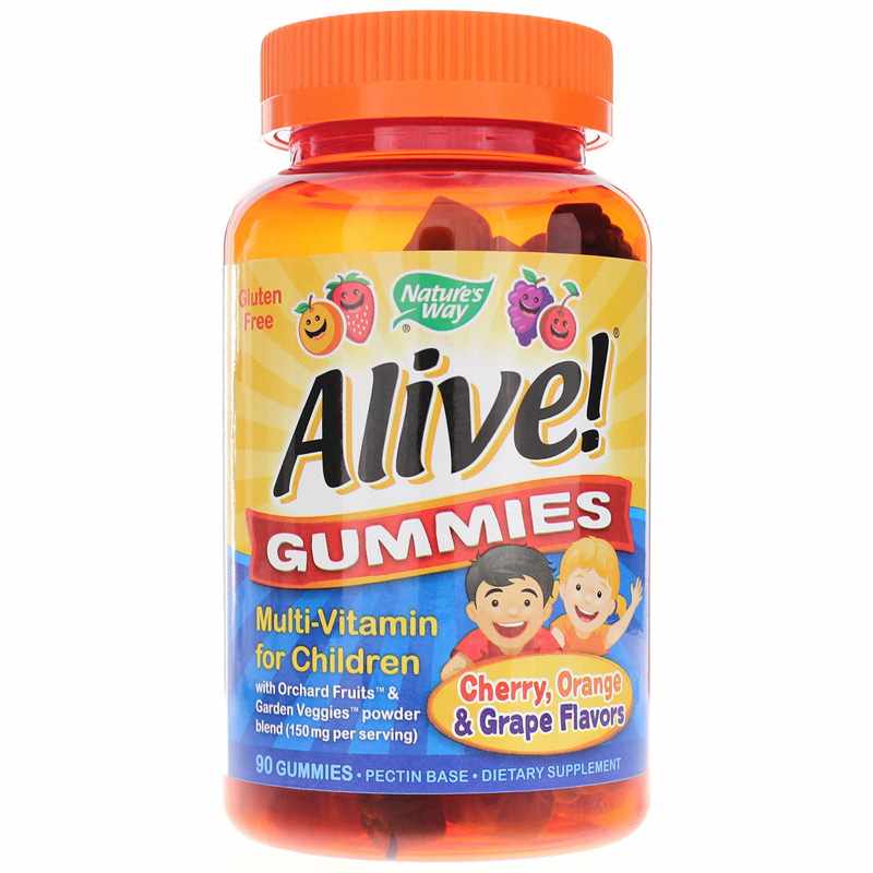 Natures Way Alive Gummies Multi-Vitamin for Children 90 Gummies