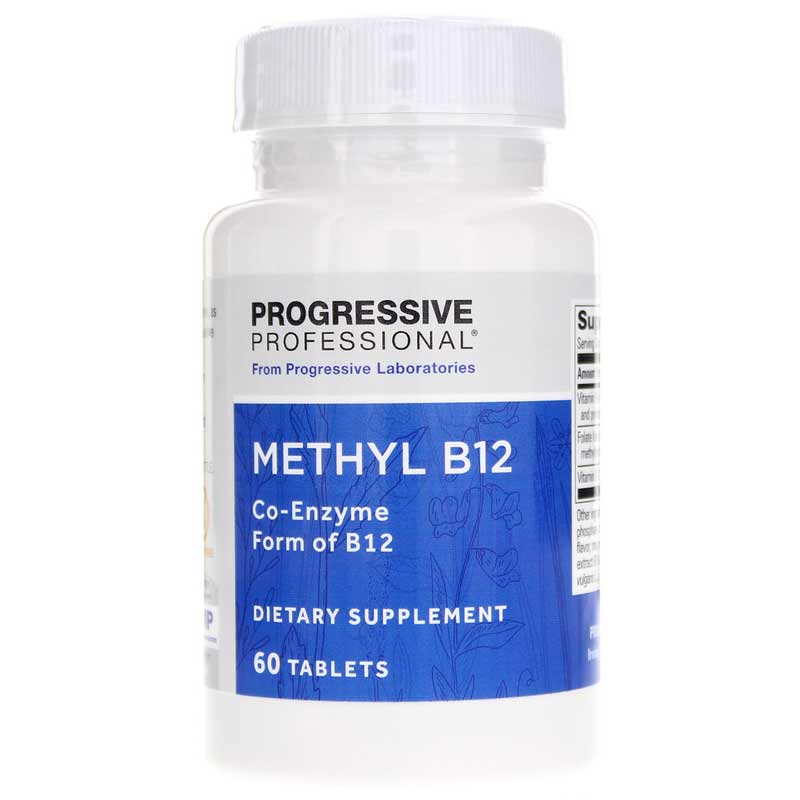 Progressive Labs Methyl B12 Co-Enzyme Form of B12 60 Tablets