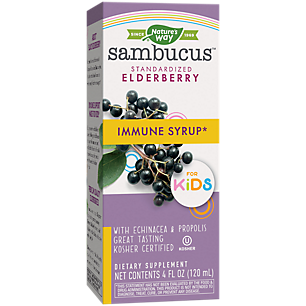 Children's Sambucus Immune Syrup with Elderberry, Echinacea & Propolis - Berry (4 Fluid Ounces)