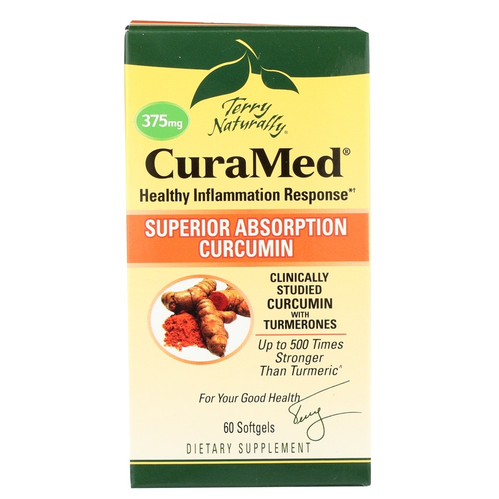 EuroPharma - Terry Naturally CuraMed with BCM-95 375 mg. - 60 Softgels