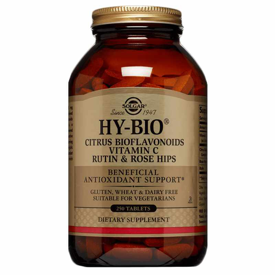 Solgar Hy-Bio Citrus Bioflavonoids Vitamin C 250 Tablets
