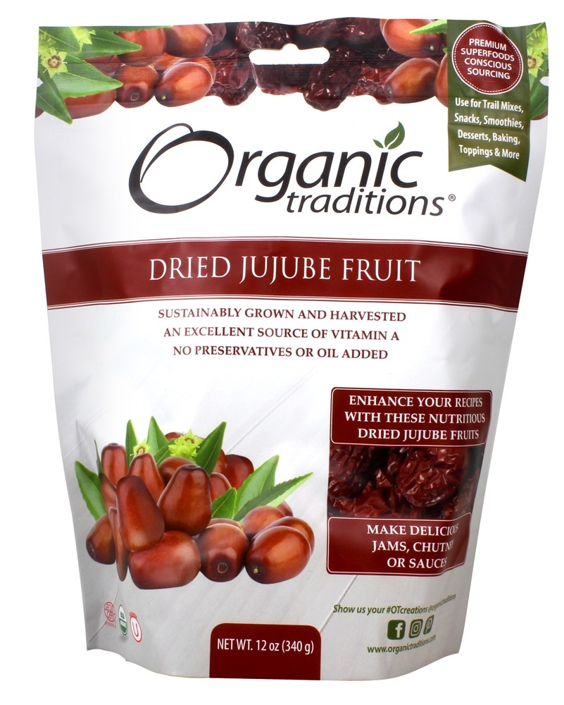 Organic Traditions - Dried Jujube Fruit - 12 oz.