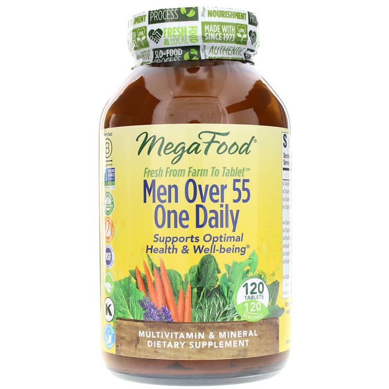 Megafood Men Over 55 One Daily 120 Tablets