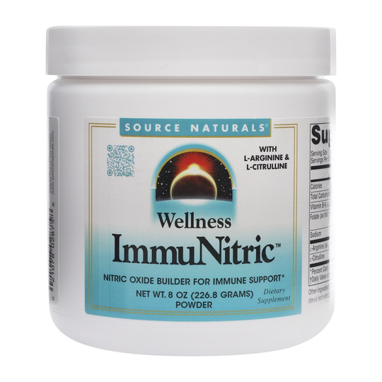 Source Naturals - Wellness ImmuNitric Powder Nitric Oxide Builder for Immune Support - 8 oz.