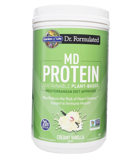 Garden of Life - MD Protein Sustainable Plant-Based Creamy Vanilla - 29.63 oz.