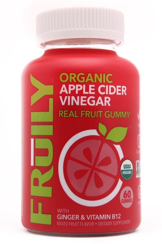Fruily - Organic Apple Cider Vinegar with Ginger & B12 Real Fruit Gummy - 60 Gummies