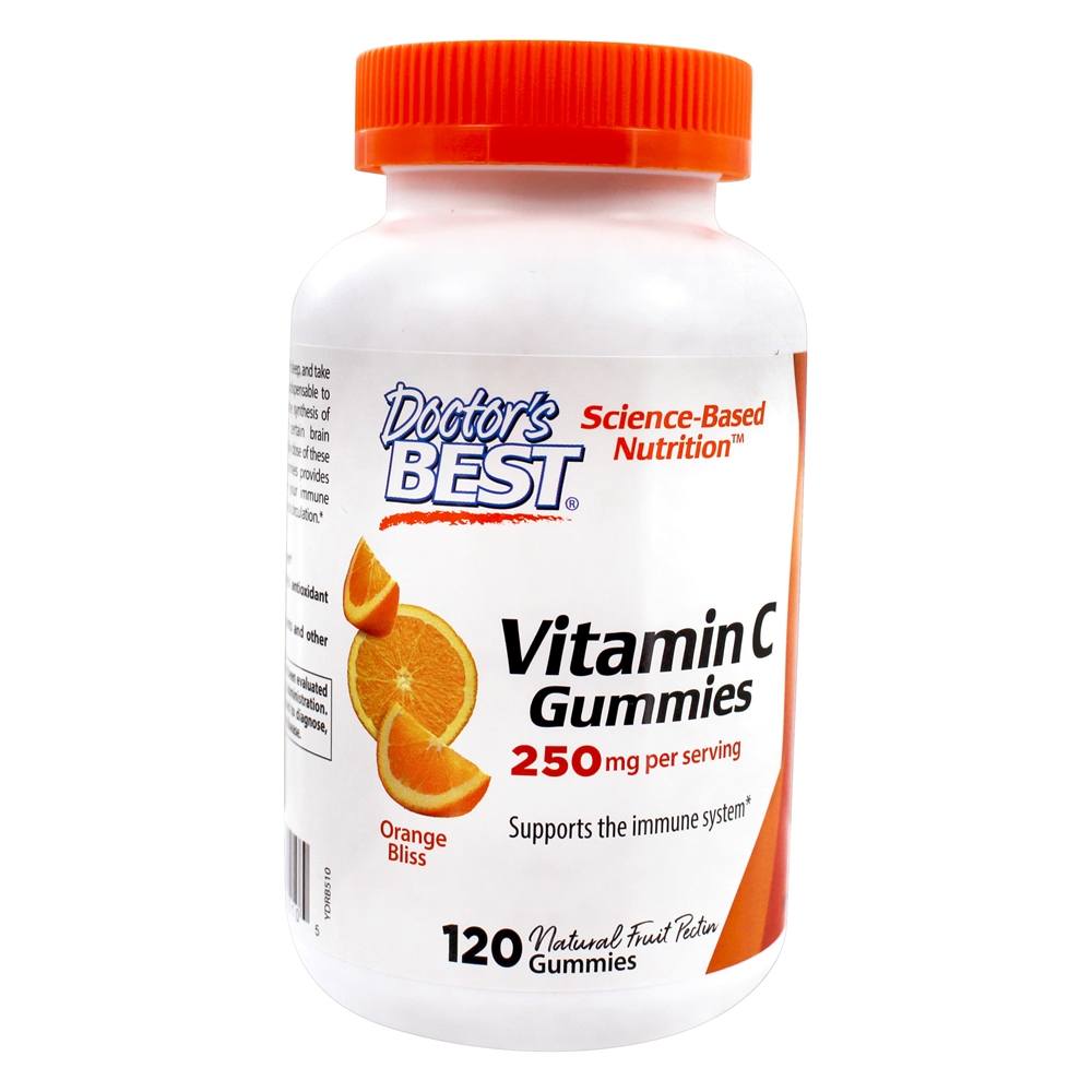 Doctor's Best - Vitamin C Gummies Orange Bliss 250 mg. - 120 Gummies