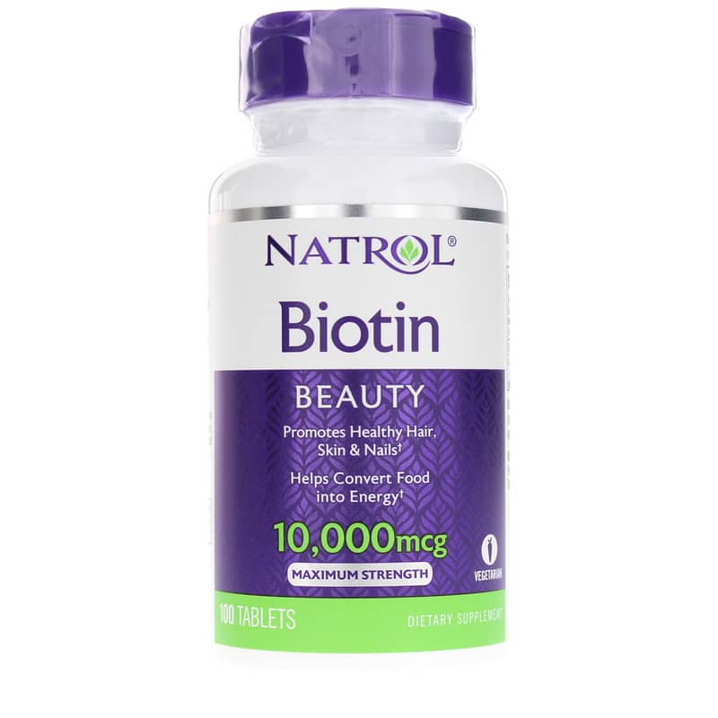 Natrol Biotin 10000 Mcg Maximum Strength 100 Tablets