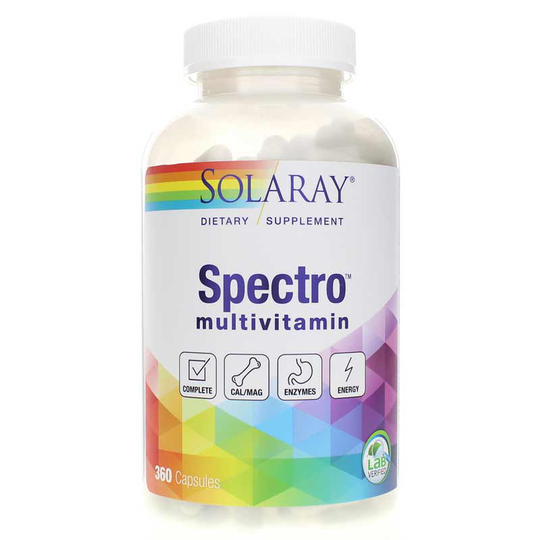 Solaray Spectro Multi-Vita-Min, Original Formula 360 Capsules