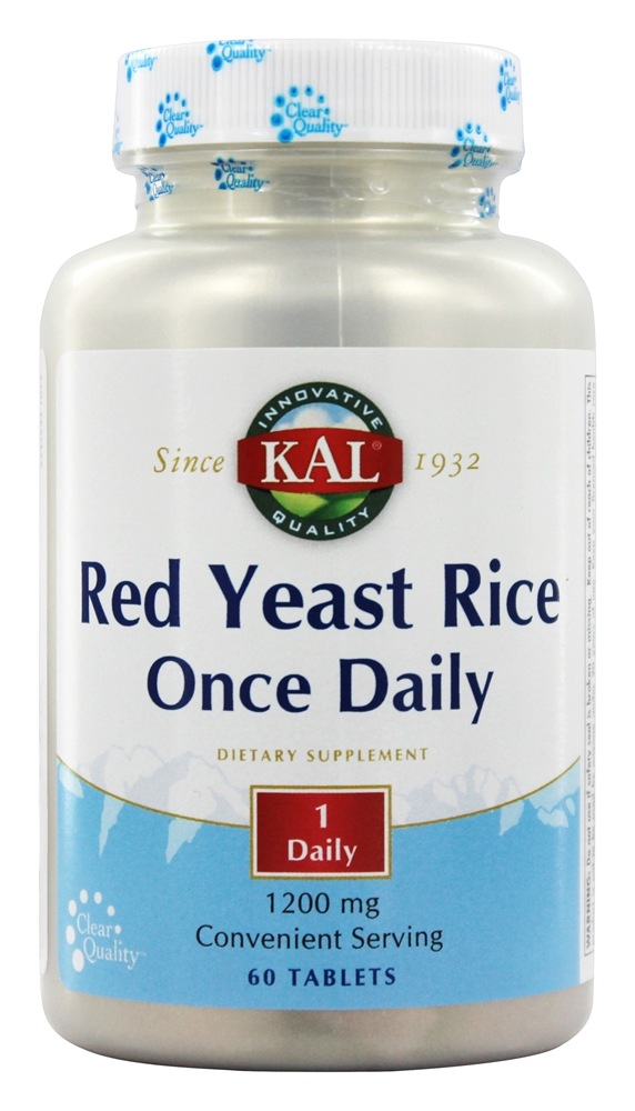 Kal - Red Yeast Rice Once Daily - 60 Tablets