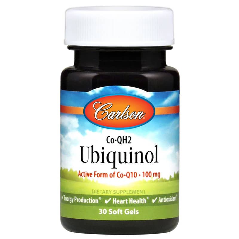 Carlson Labs Co-QH 100 Mg Ubiquinol 30 Softgels