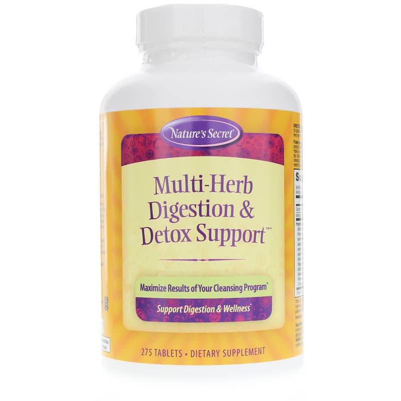 Natures Secret Multi-Herb Digestion & Detox Support Tablets 275 Tablets