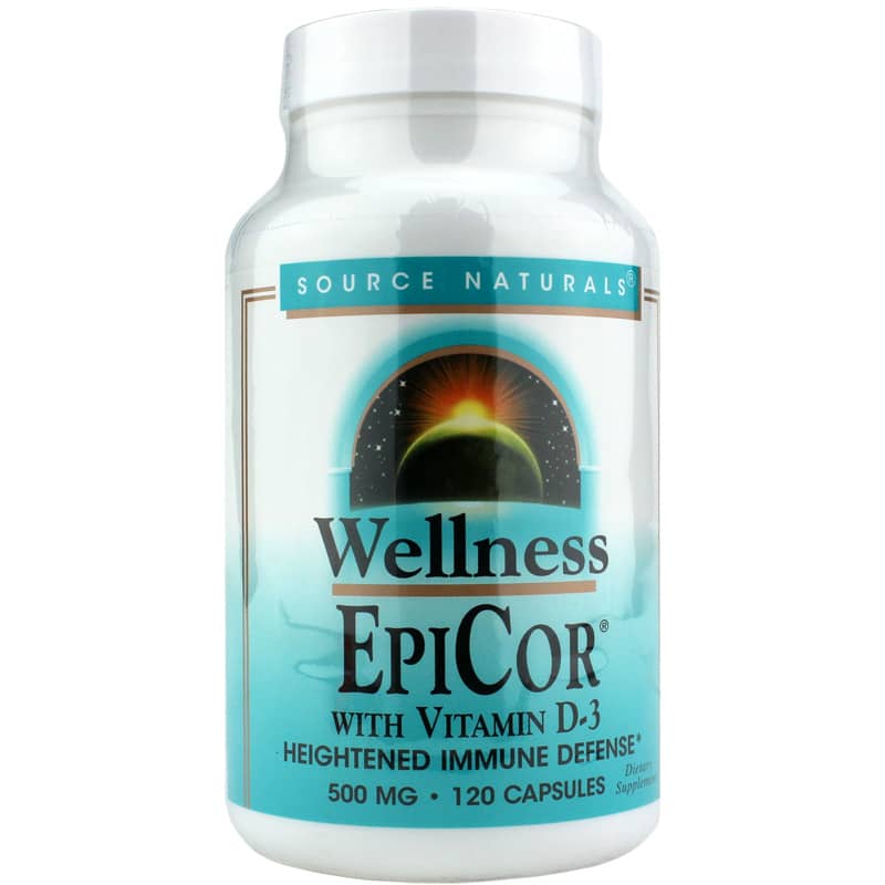 Source Naturals Wellness EpiCor with Vitamin D-3 120 Capsules