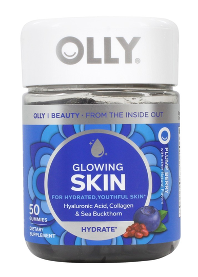 Olly - Glowing Skin with Hyaluronic Acid Collagen & Sea Buckthorn Plump Berry - 50 Gummies