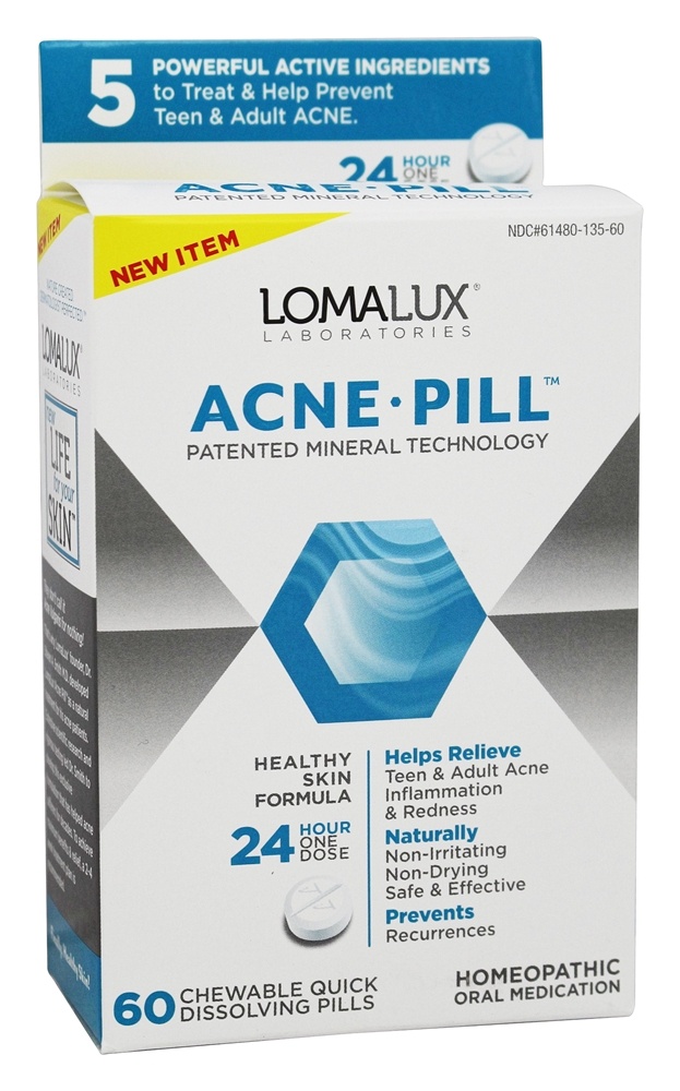 Loma Lux Laboratories - Acne Pill Healthy Skin Formula - 60 Quick Dissolve Tablets