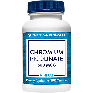 Chromium Picolinate - Supports Glucose & Fat Metabolism - 500 MCG (100 Capsules)
