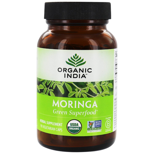 Organic India - Moringa Green Superfood - 90 Vegetarian Capsules
