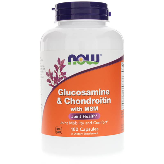 NOW Foods Glucosamine & Chondroitin with MSM 180 Capsules