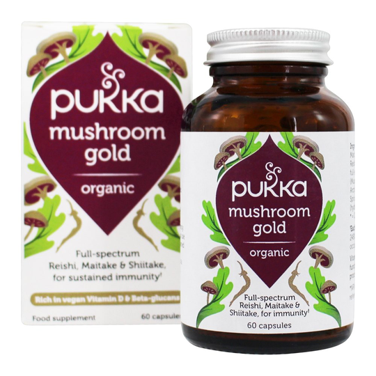 Pukka Herbs - Organic Mushroom Gold Sustained Immunity Support - 60 Capsules
