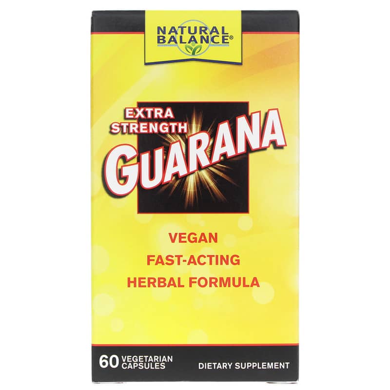 Natural Balance Extra Strength Guarana 60 Veg Capsules