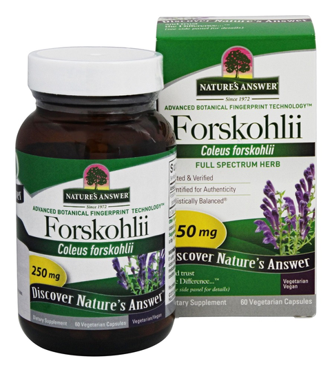Nature's Answer - Forskohlii 250 mg. - 60 Vegetarian Capsules