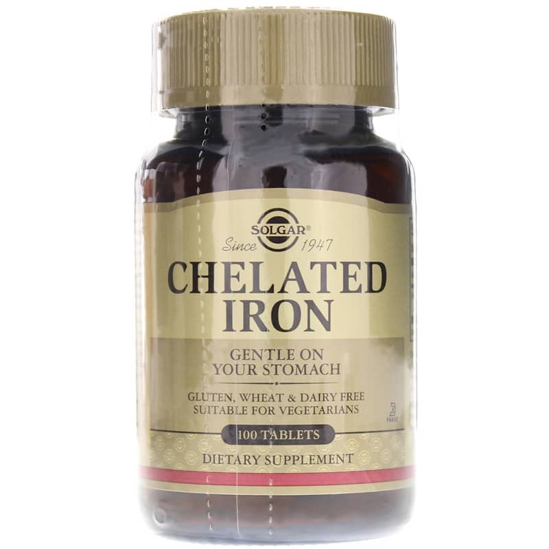 Solgar Chelated Iron 100 Tablets