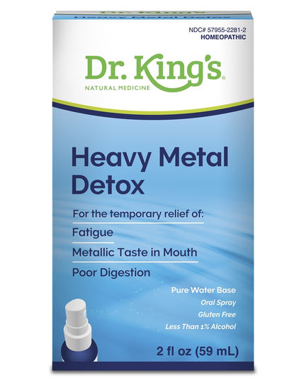 King Bio - Heavy Metal Detox Oral Spray Homeopathic Natural Medicine - 2 fl. oz.