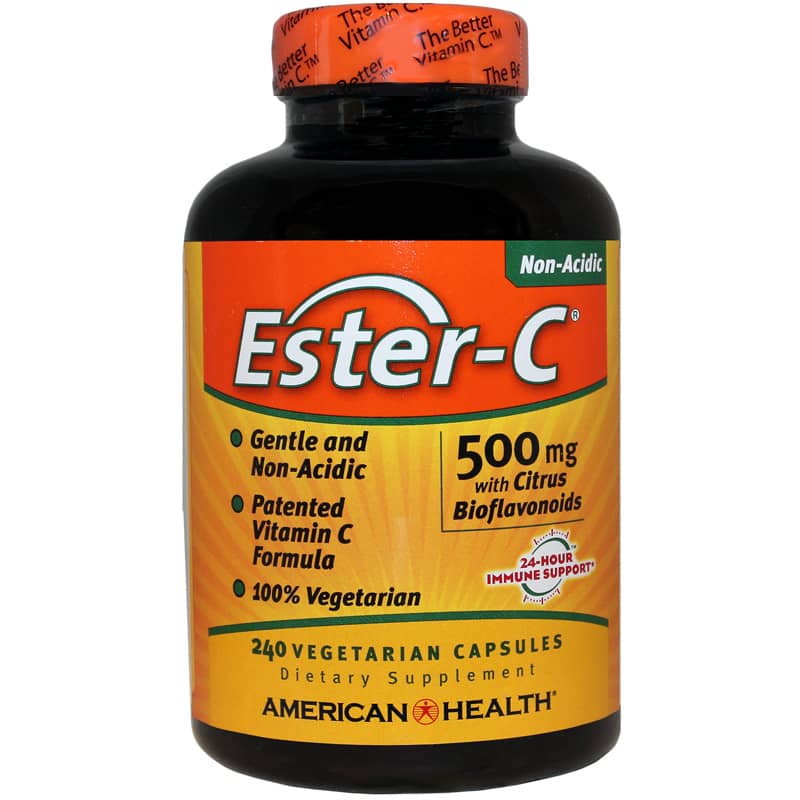 American Health Ester-C 500 Mg w/Citrus Bioflavonoids 240 Veg Capsules