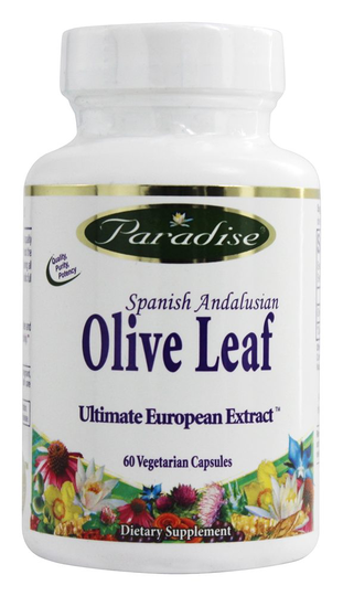 Paradise Herbs - Spanish Andalusian Olive Leaf - 60 Vegetarian Capsules