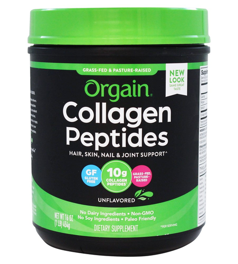 Orgain - Collagen Peptides Grass Fed Pasture Raised Protein Powder Unflavored - 16 oz.