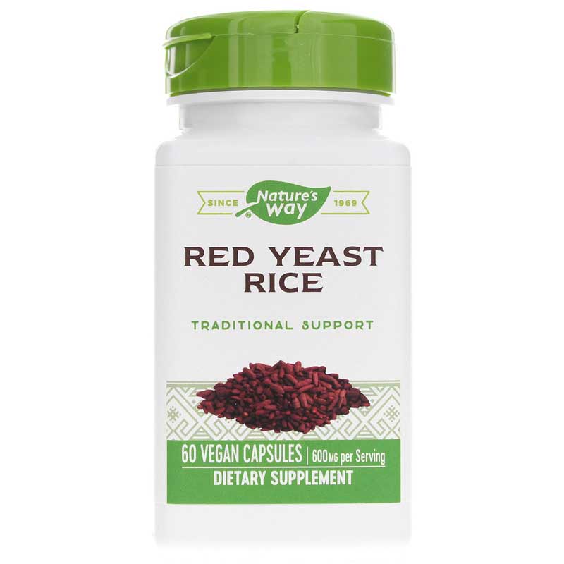 Natures Way Red Yeast Rice 600 Mg 60 Veg Capsules