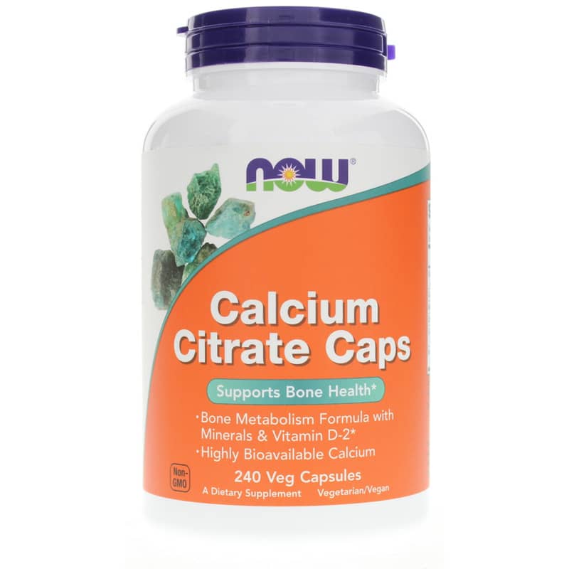 NOW Foods Calcium Citrate Caps 240 Veg Capsules