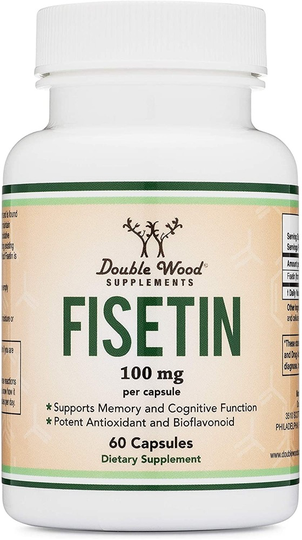 Double Wood Supplements - Fisetin Memory & Cognitive Support - 60 Capsules