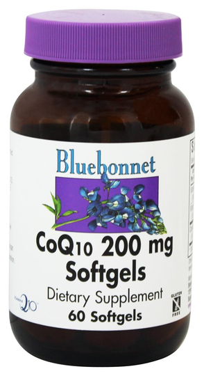 Bluebonnet Nutrition - CoQ10 Ubiquinone From Kaneka 200 mg. - 60 Softgels