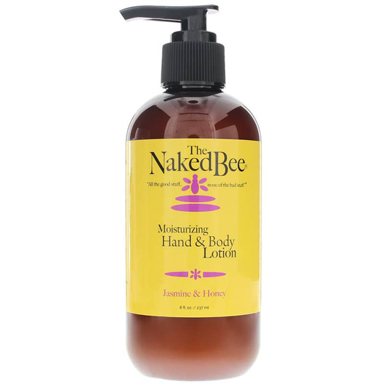 Naked Bee Moisturizing Hand & Body Lotion Jasmine & Honey 8 Oz