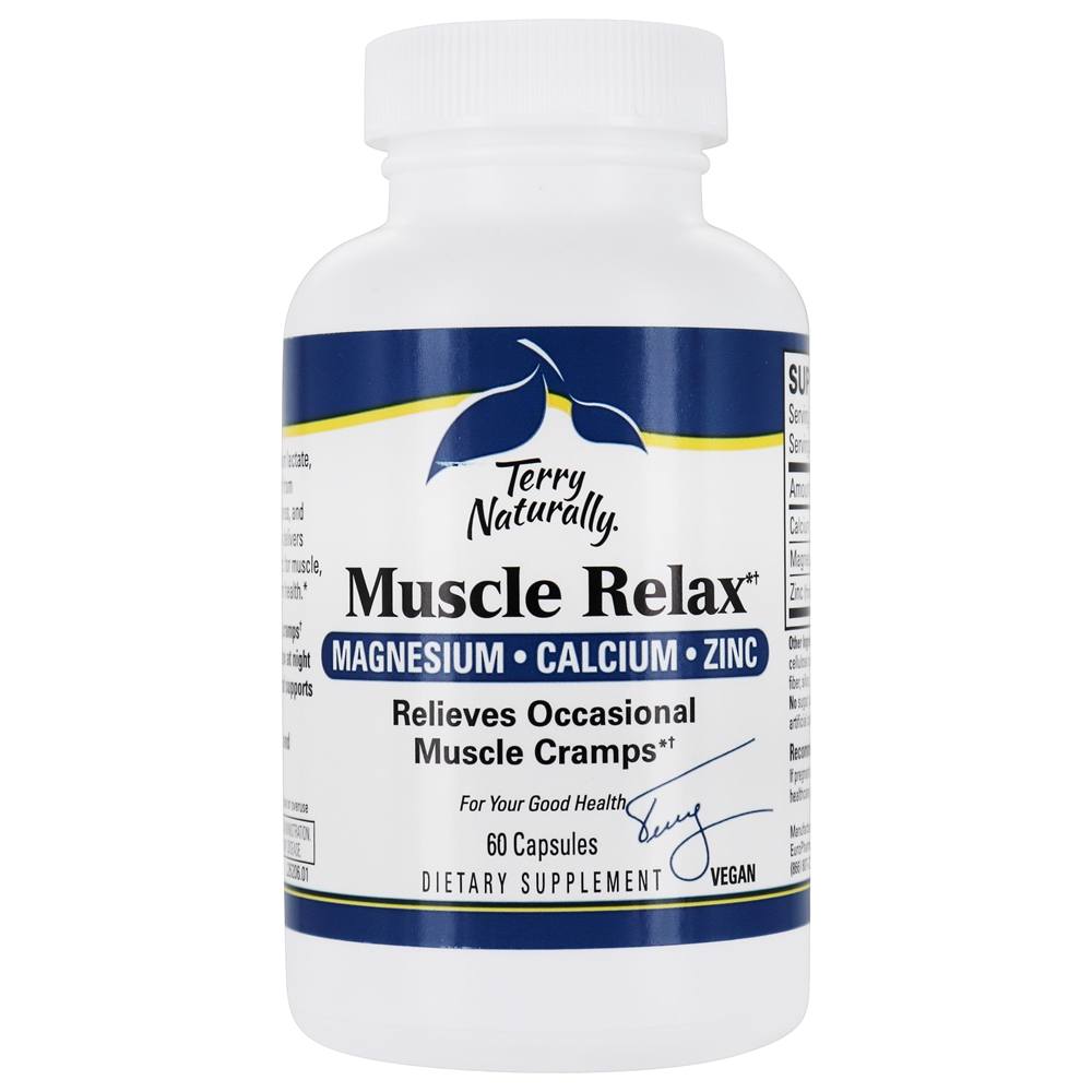 EuroPharma - Terry Naturally Muscle Relax Cramp Relief Formula - 60 Capsules